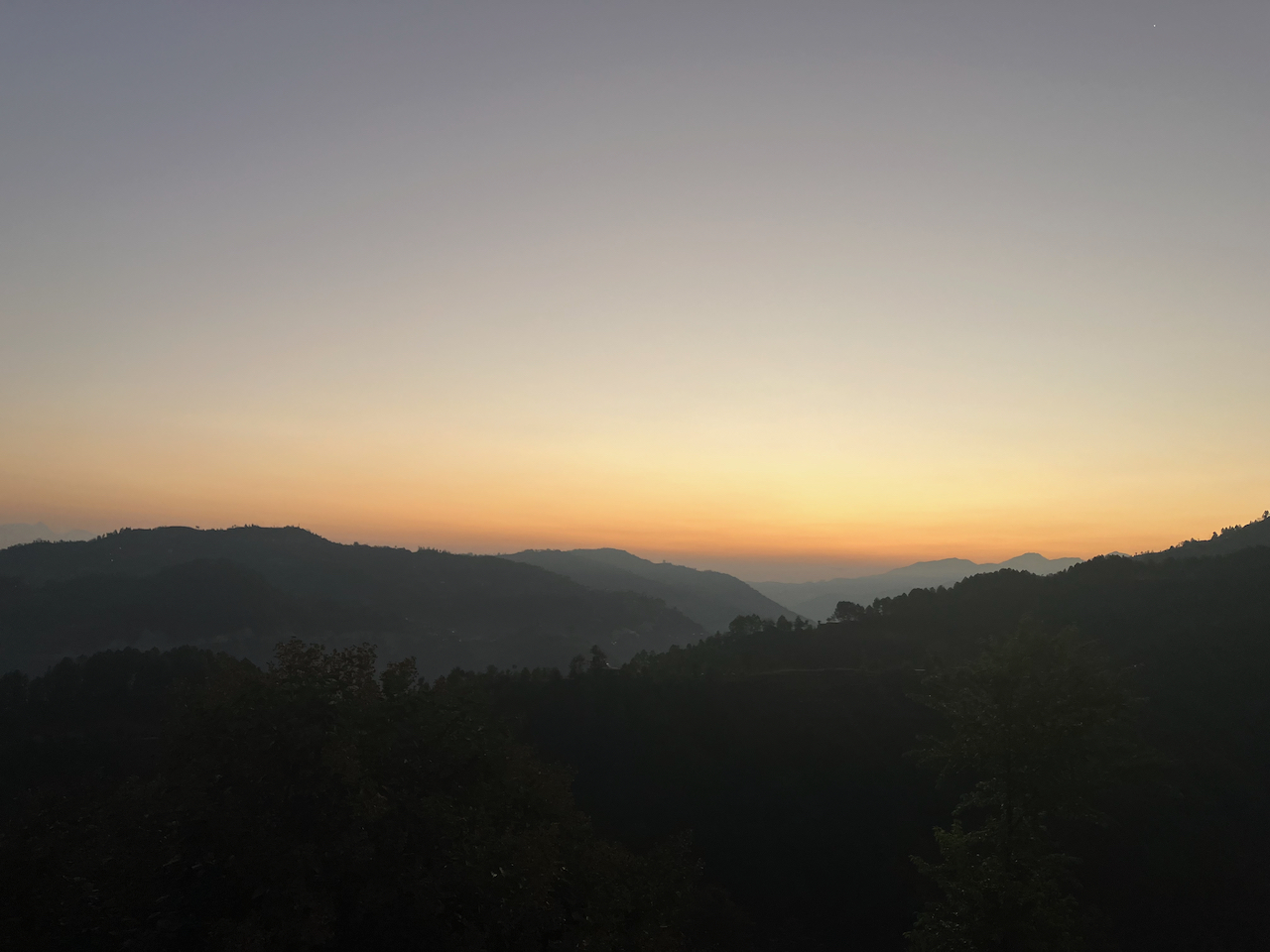 Waiting for Sunrise - Balthali Village Resort